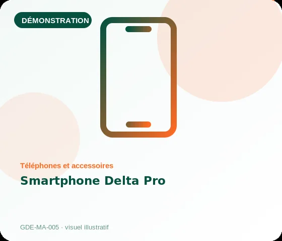 [Démo] Smartphone Delta Pro