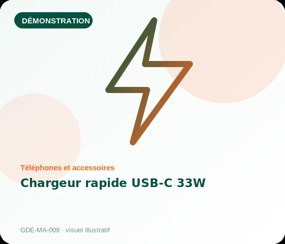 [Démo] Chargeur rapide USB-C 33W