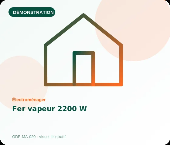 [Démo] Fer vapeur 2200 W