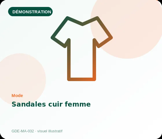 [Démo] Sandales cuir femme