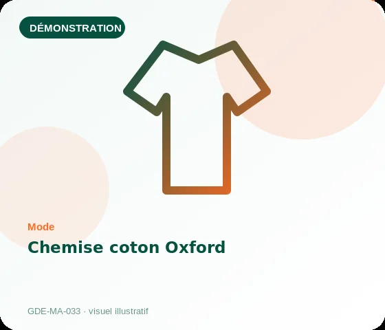 [Démo] Chemise coton Oxford