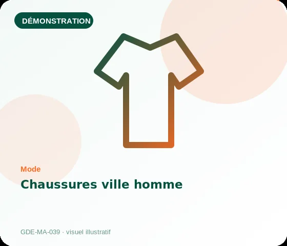 [Démo] Chaussures ville homme