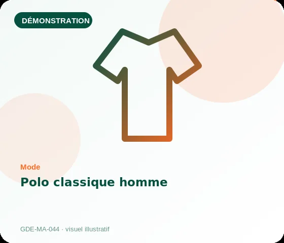 [Démo] Polo classique homme