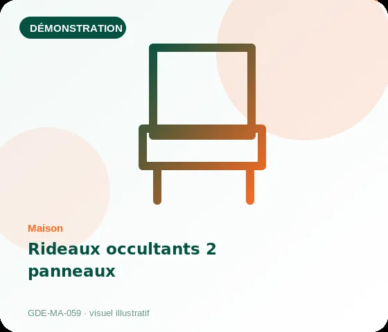[Démo] Rideaux occultants 2 panneaux
