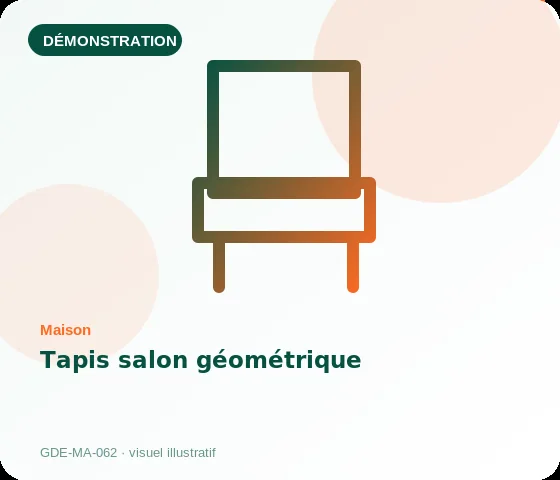 [Démo] Tapis salon géométrique