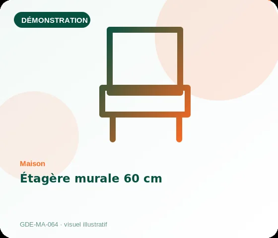 [Démo] Étagère murale 60 cm
