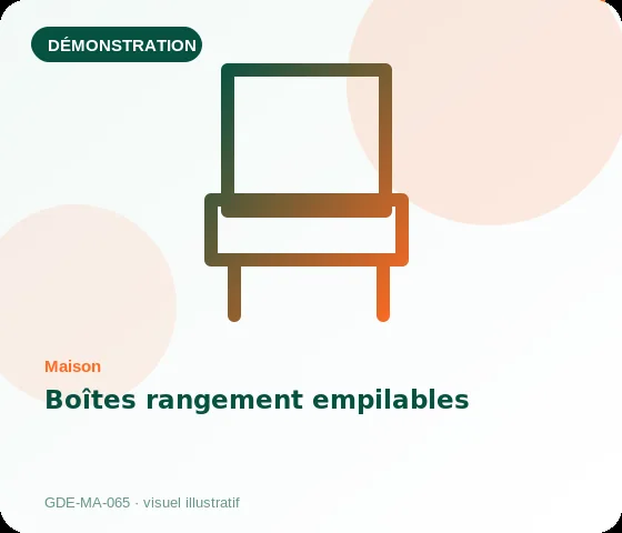[Démo] Boîtes rangement empilables