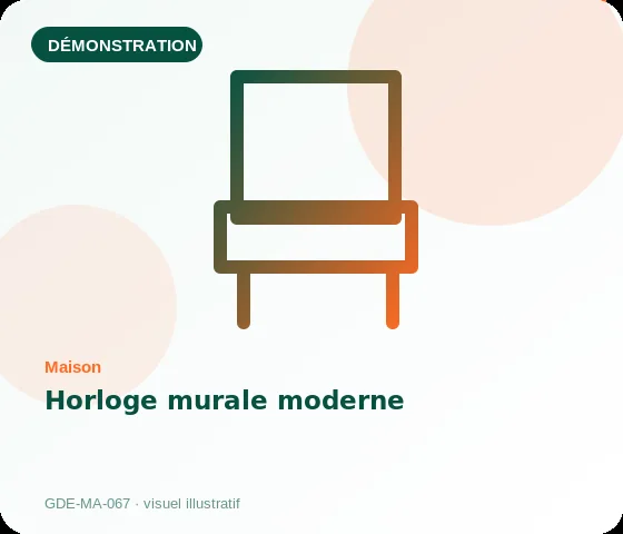 [Démo] Horloge murale moderne