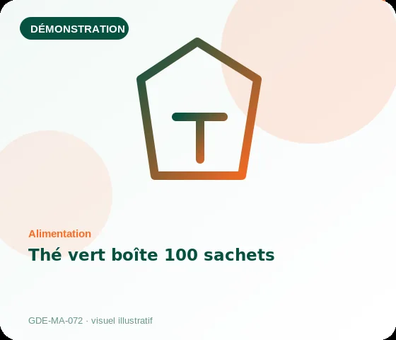 [Démo] Thé vert boîte 100 sachets