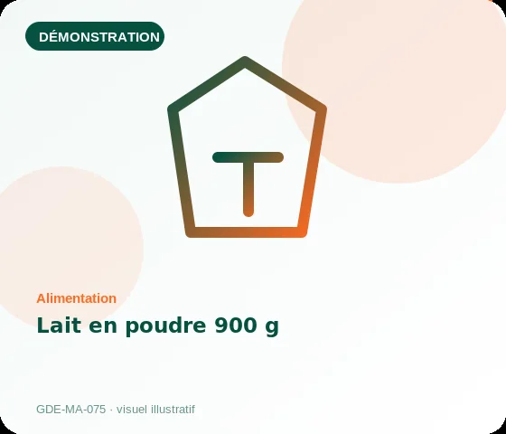 [Démo] Lait en poudre 900 g