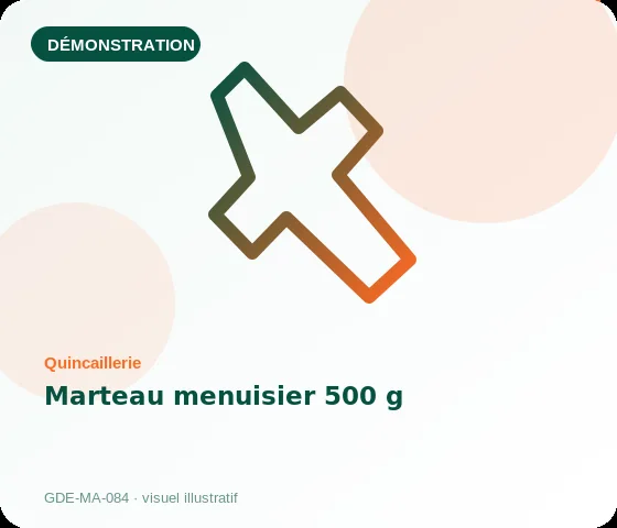 [Démo] Marteau menuisier 500 g