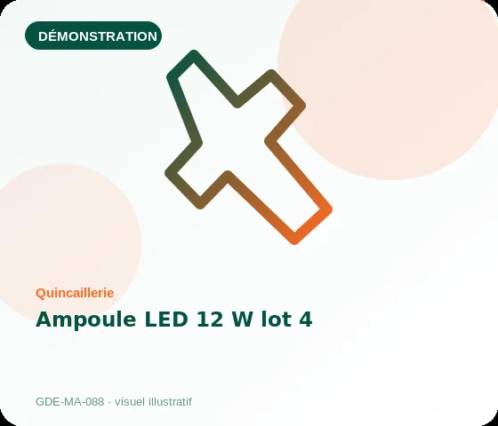 [Démo] Ampoule LED 12 W lot 4